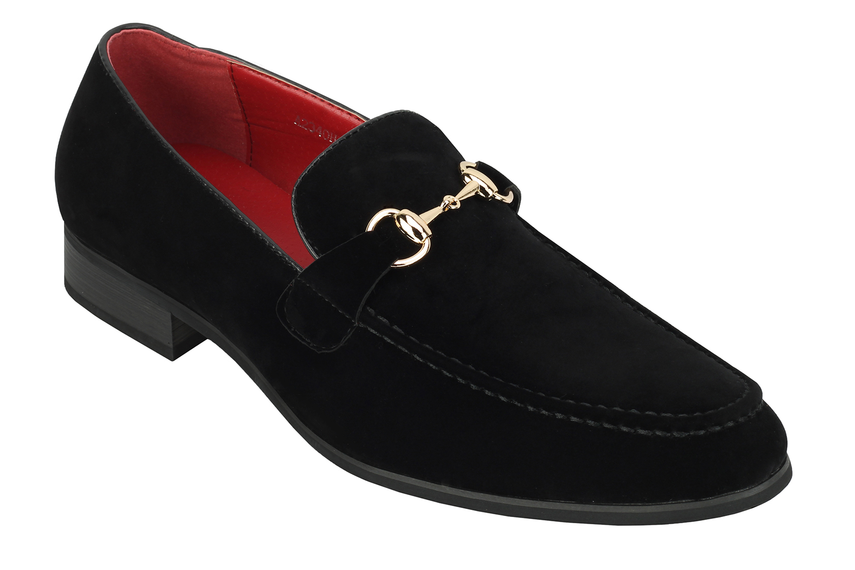 Mens black suede discount slip on shoes